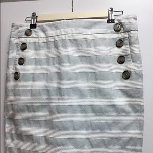 LOFT Striped Skirt
